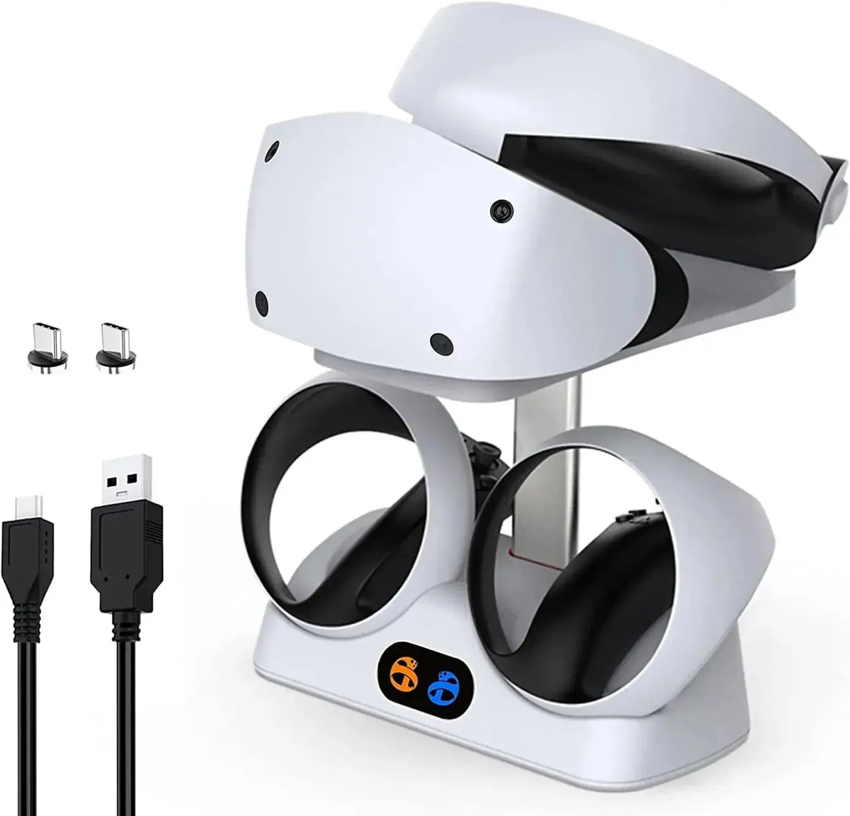 Controller Charging Dock for PS5 VR2 Charging Station with VR Headset Holder Display Stand PS VR2 Controller Charger for PS VR2 Deals 4 U  Console Accessories Deals 4 U