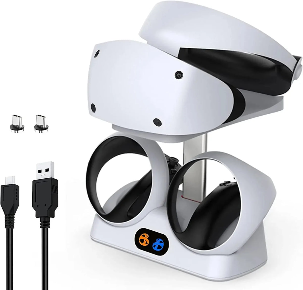 Controller Charging Dock for PS5 VR2 Charging Station with VR Headset Holder Display Stand PS VR2 Controller Charger for PS VR2 Deals 4 U   Deals 4 U