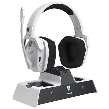 NUBWO G06 Dual Wireless Headsets Gamer with Microphone 2.4GHz Bluetooth 5.3 Gaming Headphones for PS5, PS4, PC, Mobile, Switch Deals 4 U  Gaming Accessories Deals 4 U