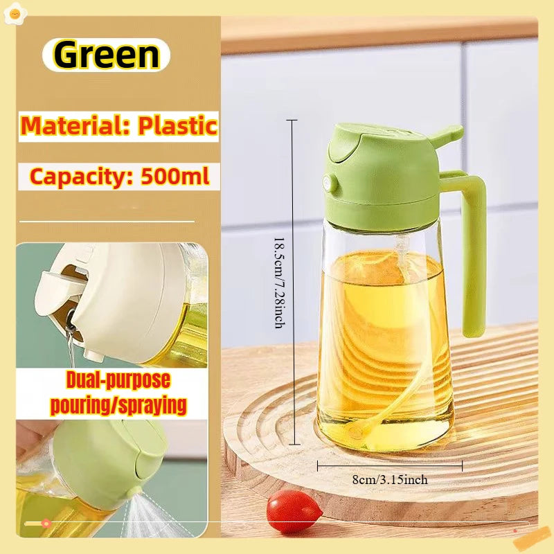 200/300/500ml Oil Spray Bottle BBQ Cooking Olive Oil Sprayer Plastic Baking Oil Spray Empty Bottle Vinegar Bottle Or  Oil brush Deals 4 U   Deals 4 U