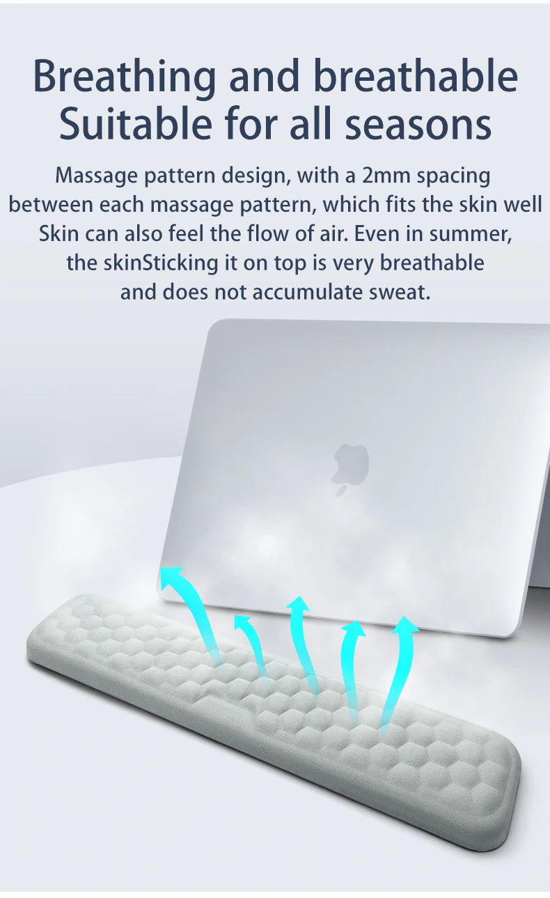 Keyboard Pad Set Memory Foam for Office Computer Laptop Easy Typing Pain Relief Keyboard Wrist Rest Mouse Pad Computer Mouse Pad