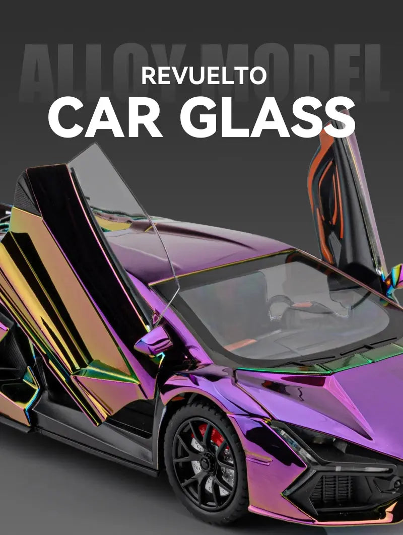 1:24 Lamborghini Revuelto With Spray Alloy Car Diecasts & Toy Vehicles Metal Toy Car Model Sound and light Collection Kids Toy Deals 4 U  Gaming Accessories Deals 4 U