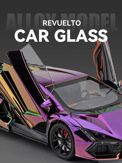 1:24 Lamborghini Revuelto With Spray Alloy Car Diecasts & Toy Vehicles Metal Toy Car Model Sound and light Collection Kids Toy Deals 4 U  Gaming Accessories Deals 4 U