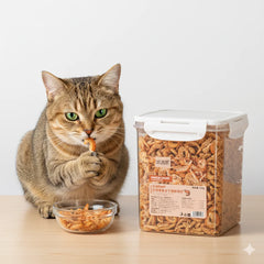 Premium Freeze-Dried Krill Cat Treats - Healthy & Nutritious Snacks for Pet Dental Health Deals 4 U   Deals 4 U