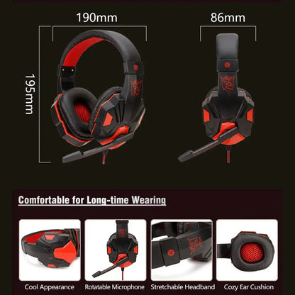 Wired Gaming Headphone PS4/PS5/Xbox/Smartphone/PC Headset 120° Adjustable Gamer Headset with Noise Cancelling Microphone Deals 4 U  Gaming Accessories Deals 4 U