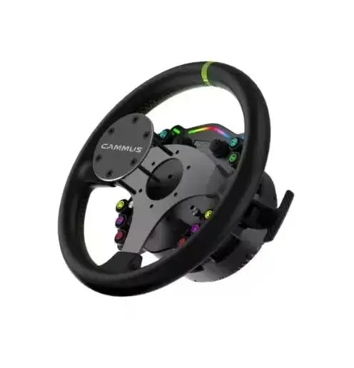 CAMMUS C12 with LC100 pedals kit C12 Direct Drive Steering Wheel Global First includes two T-shaped base flanges Deals 4 U  Gaming Accessories Deals 4 U