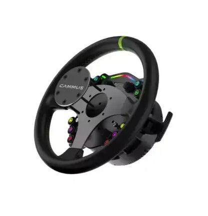 CAMMUS C12 with LC100 pedals kit C12 Direct Drive Steering Wheel Global First includes two T-shaped base flanges Deals 4 U  Gaming Accessories Deals 4 U