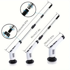 1 Set, Electric Cleaning Brush, Wireless Electric Rotating Scrubber, 7 Brush Heads and Adjustable Extension Handle, Bathroom Cleaning Brush, Household Cleaning Tools Deals 4 U   Deals 4 U