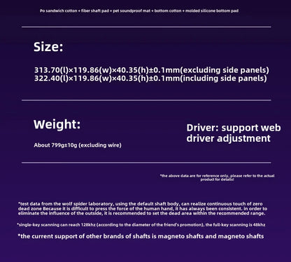 AULA HERO 68HE Magnetic Switch Gaming Keyboard RT0.01 E-sports Customize RGB Wired Mechanical Keyboard Ergonomics Accessories