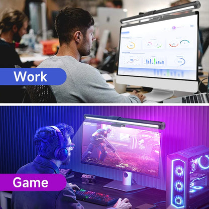 Led Curved Monitor Light Bar USB Table Lamp RGB Stepless Dimmable Hanging Office Desk Decorations Lighting For Computer Reading