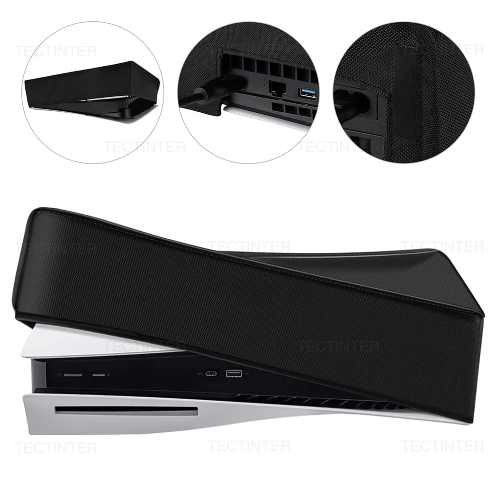 Horizontal Dust Cover for PS5 /Slim /Pro Console Anti-Scratch Protector Vertical Dustproof Case Sleeve for PS5 Accessories