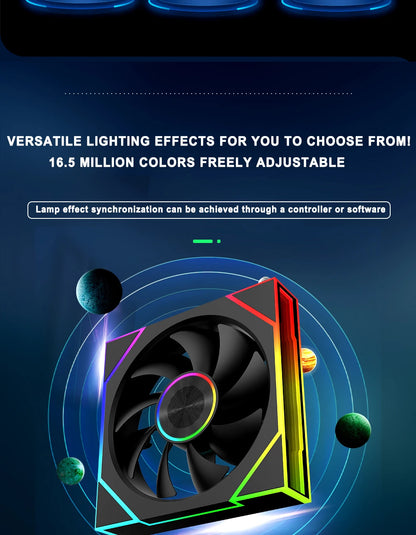ICE Whale WZ-120/240/360 PC Case Fan ARGB Motherboard Sync Combination Structure Cold Exhaust Cooling Fan Ventilador