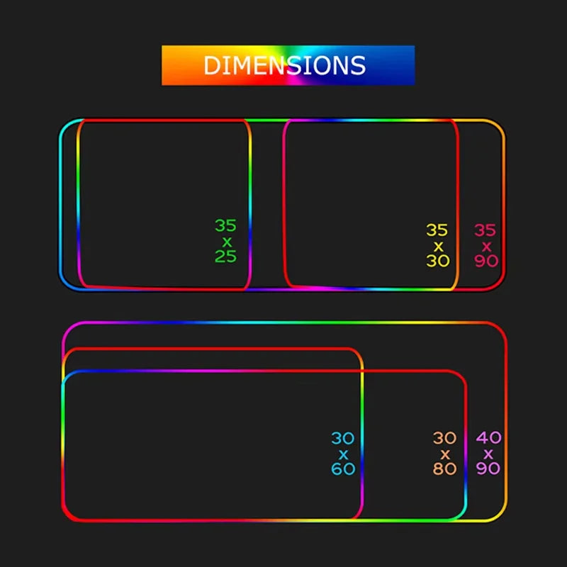 Gamepad pattern Mouse Pad XXL RGB Gaming MousePad HD Gamer Accessories Large LED Light MousePads PC Computer Carpet With Backlit