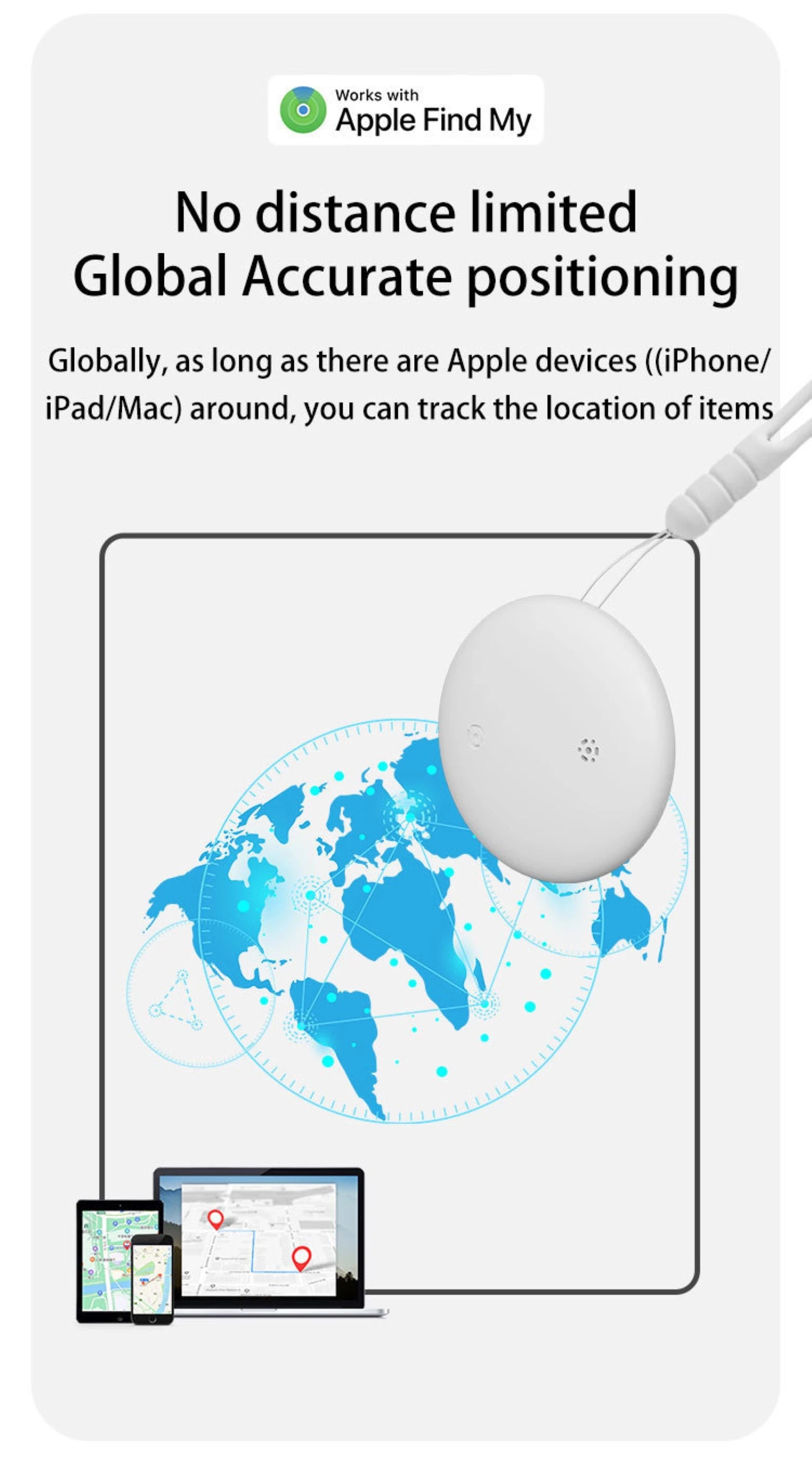 Pet Tracker No Monthly Fee No SIM Work with Apple iOS Find My Anti-Lost Finder Tag for Dogs Cats with Airtag Case GPS Tracker Deals 4 U   Deals 4 U