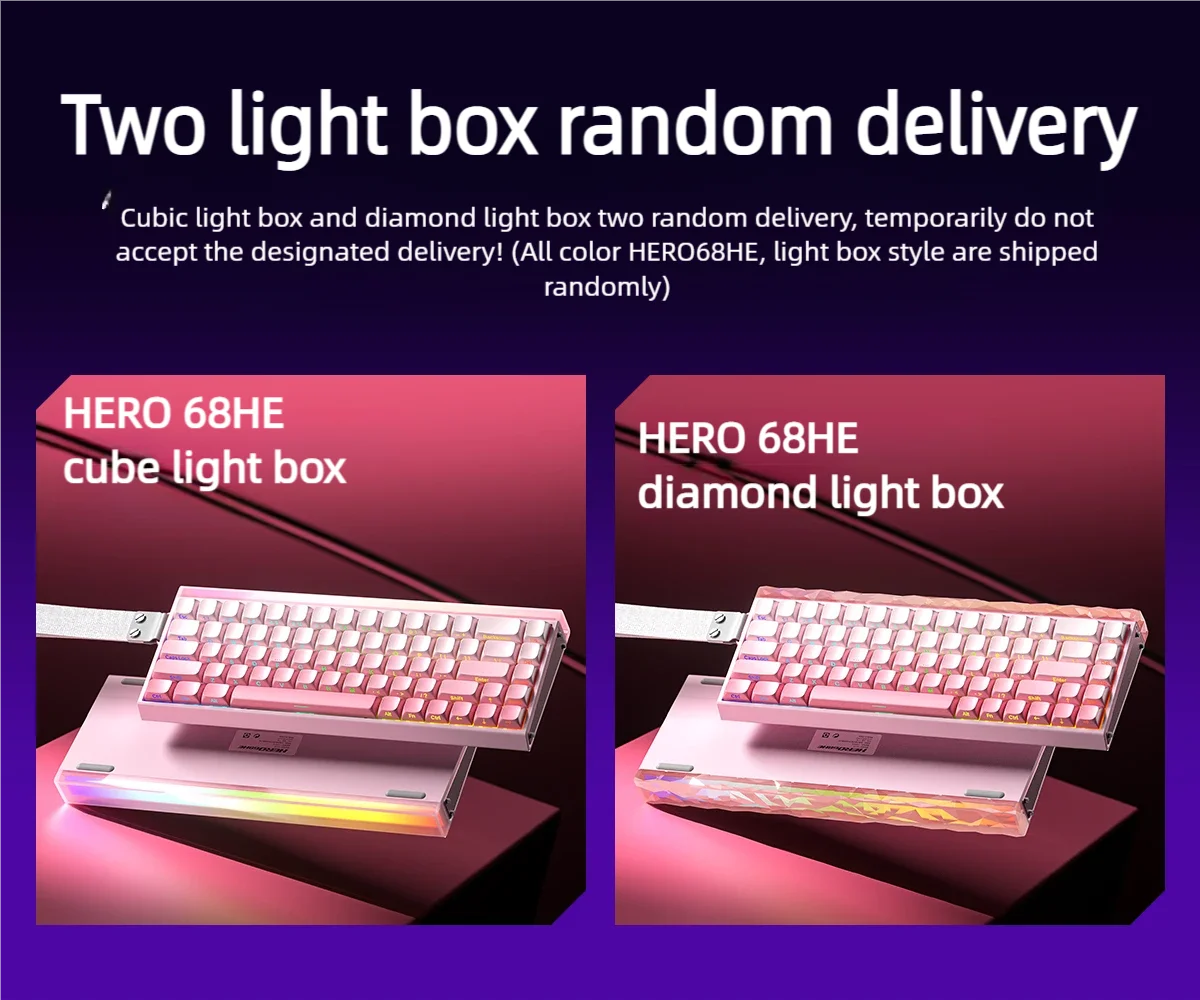 AULA HERO 68HE Magnetic Switch Keyboard RGB Gaming Mechanical Keyboard Rapid Trigger 8K Return Wired Esports Custom Keyboard Deals 4 U   Deals 4 U
