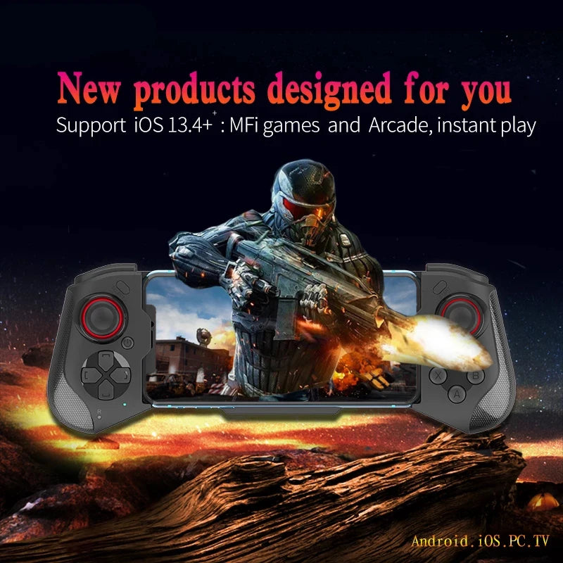 Gamepad For iPhone Android Cell Phone Control Bluetooth Controller Trigger Pubg Mobile Joystick Gaming Smartphone Mando Game Pad Deals 4 U   Deals 4 U