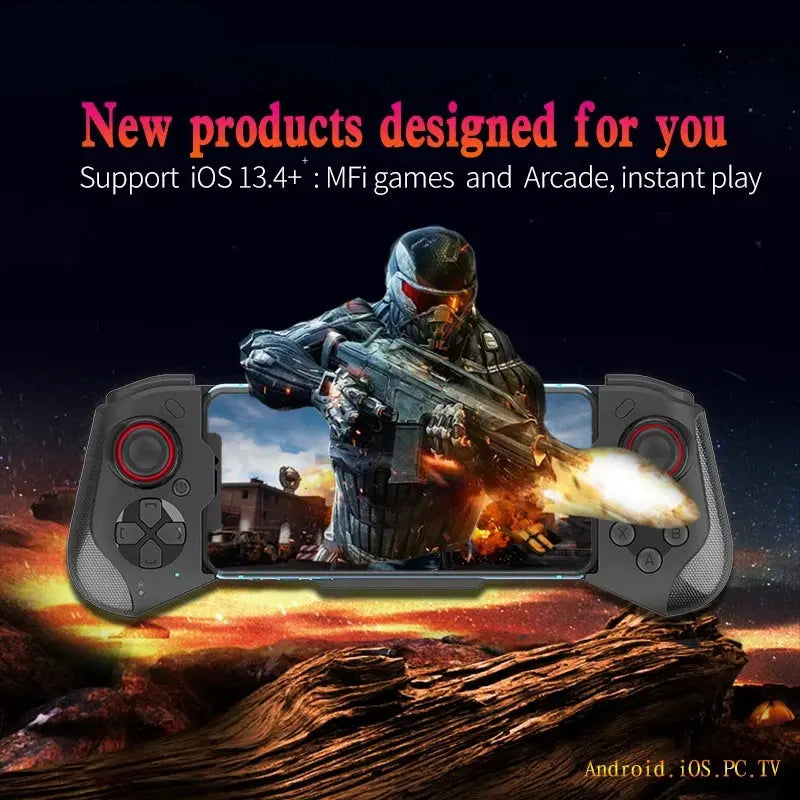 Gamepad For iPhone Android Cell Phone Control Bluetooth Controller Trigger Pubg Mobile Joystick Gaming Smartphone Mando Game Pad Deals 4 U  Mobile Gaming Deals 4 U