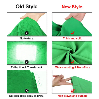 Background For Photography Backdrops White/Black/Blue/Green Screen Chroma Key Muslin Studio Photo Shooting Backdrop Cloth Paper Deals 4 U  Streaming Equipment Deals 4 U