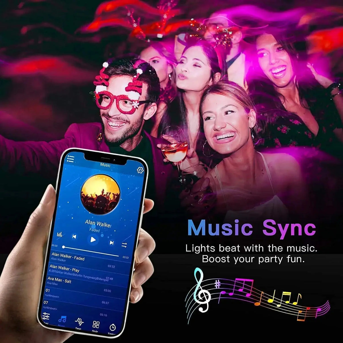 RGB LED Light Strip Lights USB 5V TV Backlight Atmosphere Lights APP Remote Control Flexible Lamp Tape Christmas Party Light Deals 4 U  RGB Hexagon Wall Lights Deals 4 U