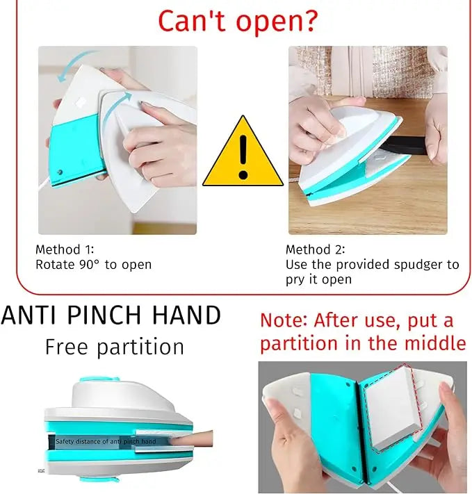 Double Sided Magnet Windows Cleaner Automatic Drainage Wiper Glass Window Washer Household Cleaning Tool For Window Washing Deals 4 U   Deals 4 U