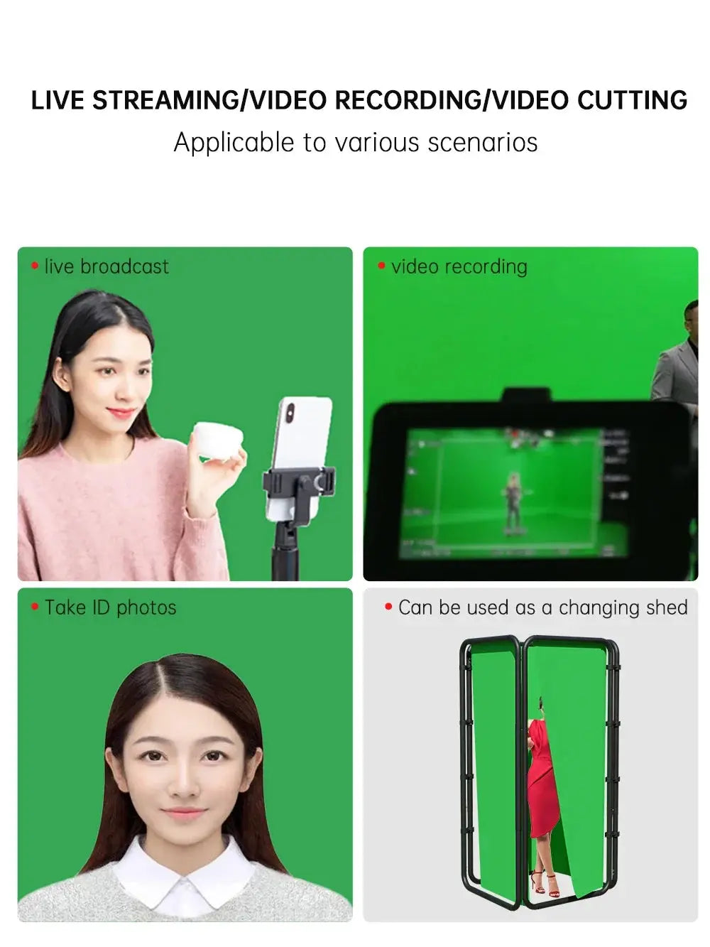SH 2.4x4M Background Stand Frame With Photography Green Screen Backdrops  Photography Background Support Studio Light Tripod Deals 4 U  Streaming Equipment Deals 4 U