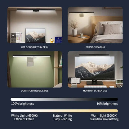 LED Desk Lamp Monitor Light Bar Eye-Care Stepless Table Lamp Dimming Lighting Computer Monitor Screen Light Bar for Work Gaming Deals 4 U  RGB Hexagon Wall Lights Deals 4 U