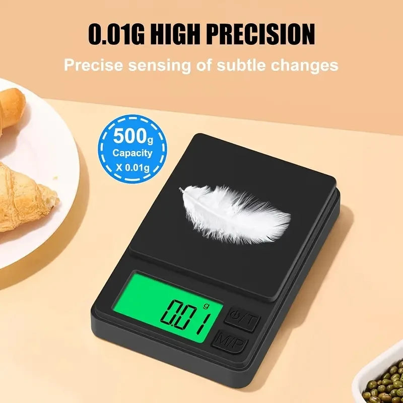100/500g 0.01g mini digital scale high precision electronic pocket scale jewelry weight kitchen portable electronic scale Deals 4 U   Deals 4 U