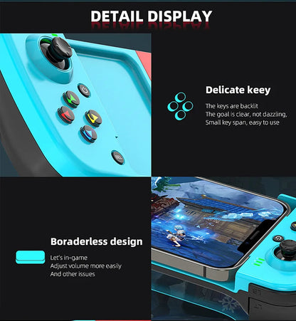 D3 TypeC Telescopic Mobile Phone Gamepad Bluetooth-compatible 5.0 Wireless Game Controller For PUBG Android iOS for Switch PS4/3
