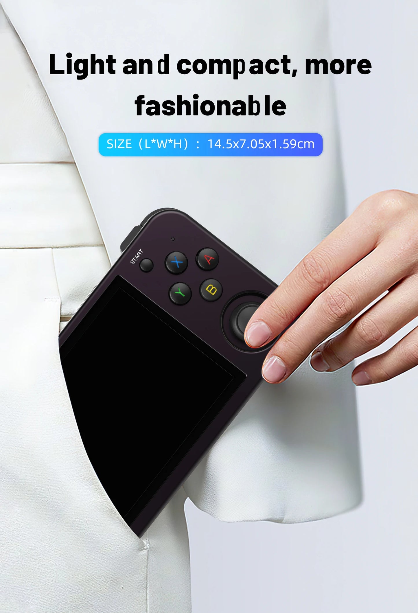 ANBERNIC RG353M Handheld Game Console 3.5 Inch Multi-touch Screen Dual OS Aluminum Alloy Shell HDMI-compatible WIFI Gaming Video Player