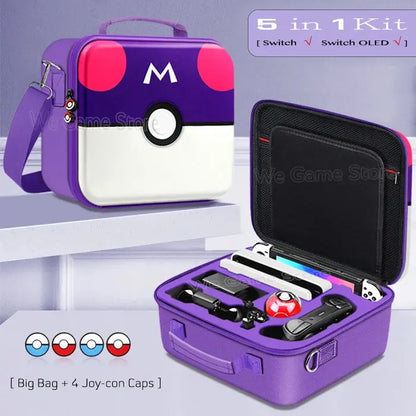 Travel Carrying Case For Nintendo Switch OLED Console Gaming Accessories High Quality Portable Storage Messenger Bag Hard Shell Deals 4 U  Console Accessories Deals 4 U