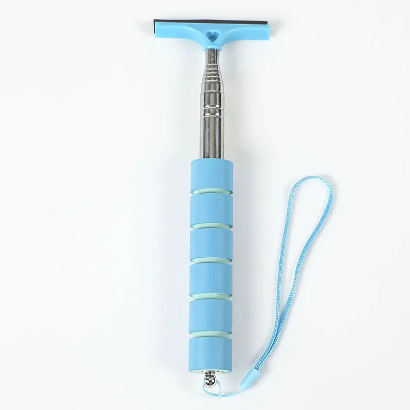Car Rearview Mirror Wiper Cleaning Tool Auto Glass Mist Cleaner Scraper Car Accessories Handle Telescopic Window Cleaning Brush Deals 4 U   Deals 4 U