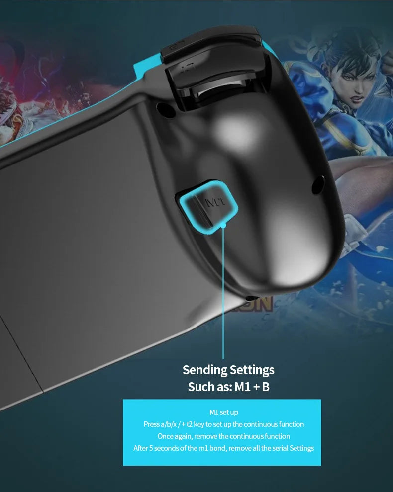 D3 TypeC Telescopic Mobile Phone Gamepad Bluetooth-compatible 5.0 Wireless Game Controller For PUBG Android iOS for Switch PS4/3
