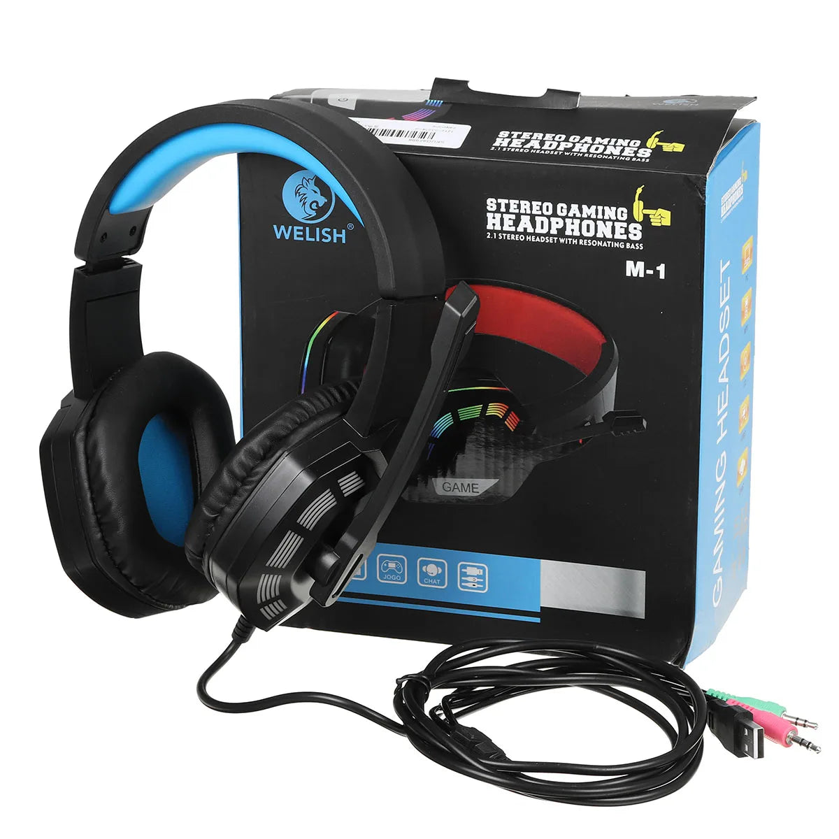 7.1 Stereo Wired LED Gaming Headset For PS4 Gamer Headphone with Mic Noise Cancel PC Computer Over Ear PC Laptop Tablet Earphone