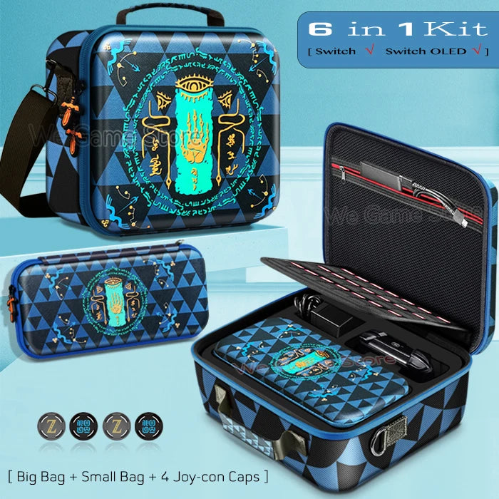 Travel Carrying Case For Nintendo Switch OLED Console Gaming Accessories High Quality Portable Storage Messenger Bag Hard Shell Deals 4 U   Deals 4 U