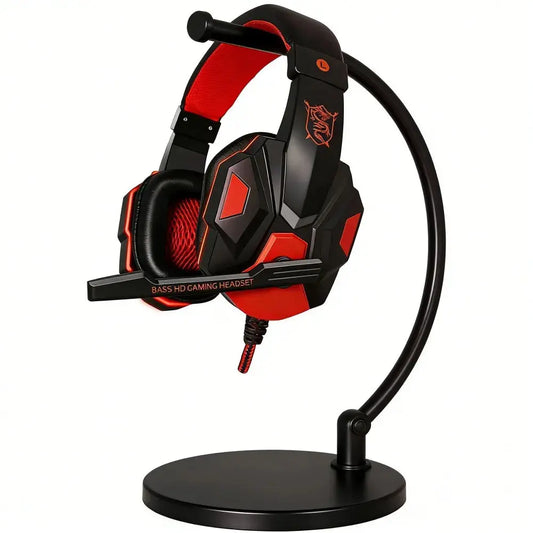 Wired Gaming Headphone PS4/PS5/Xbox/Smartphone/PC Headset 120° Adjustable Gamer Headset with Noise Cancelling Microphone Deals 4 U  Gaming Accessories Deals 4 U