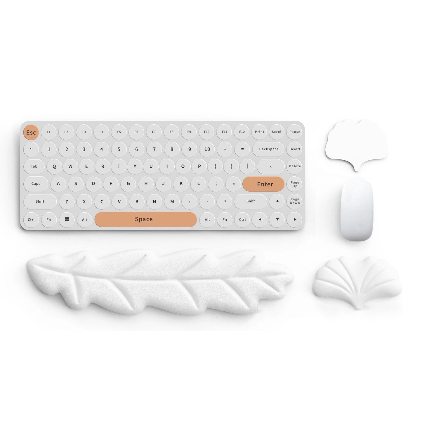 Leaf Keyboard Wrist Guard Cloud Wrist Guard Mouse Pad Ergonomic Lycra Foam Memory Anti-slip Support Office
