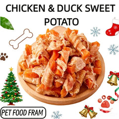 Pet Zero's Favorite Food Training Treats: Chicken Wrapped Sweet Potato and Duck Wrapped Sweet Potato Deals 4 U   Deals 4 U