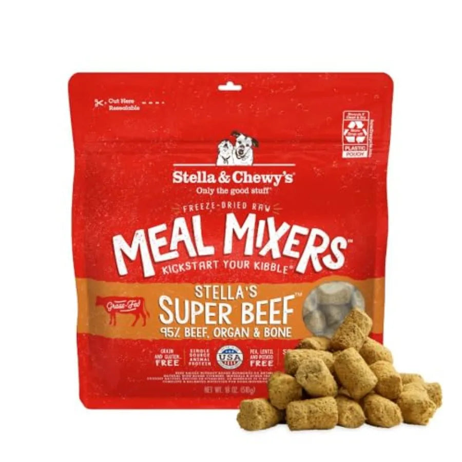 Freeze-Dried Raw Beef Meal Mixers- Dog Food Topper and Mixer - Made with 95% Grass-Fed Beef Organs and Bone - Perfect for Picky Deals 4 U   Deals 4 U