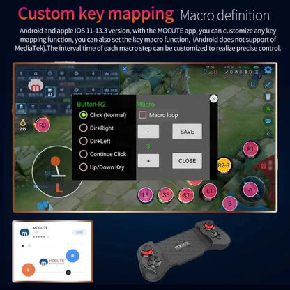Gamepad For iPhone Android Cell Phone Control Bluetooth Controller Trigger Pubg Mobile Joystick Gaming Smartphone Mando Game Pad Deals 4 U  Mobile Gaming Deals 4 U