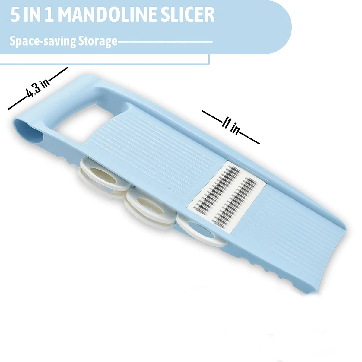 5 in 1 Mandoline Slicer for Kitchen Vegetable Slicer Multi Blade Potato Chip, Veggie Slicer, Vegetable Cutter, Julienne Shredder Deals 4 U   Deals 4 U