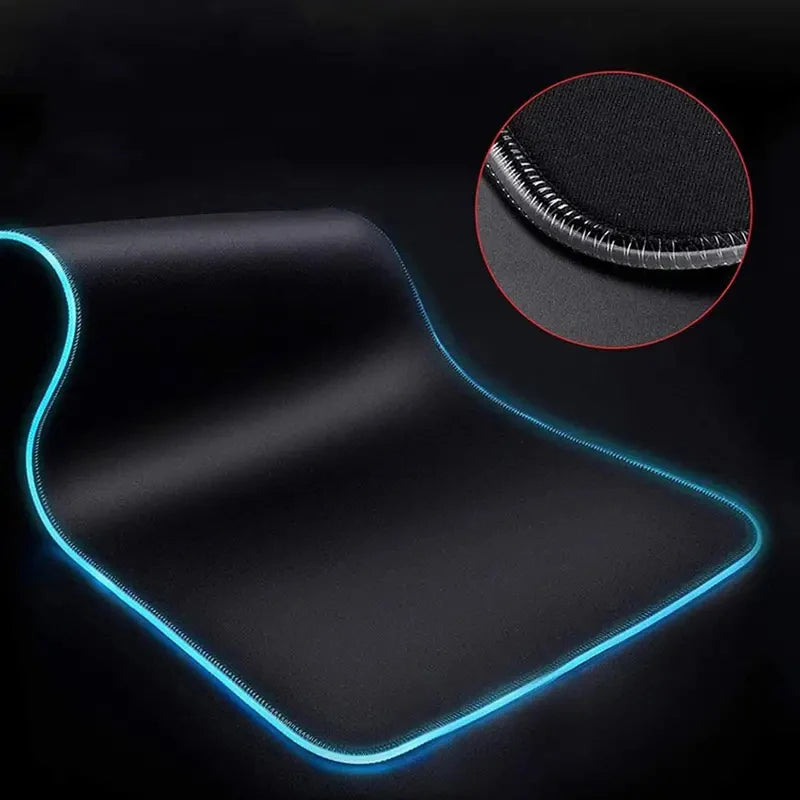 RGB Mouse Pad Larger XXL Office Laptop Backlight Speed Computer Keyboard LED Desk Mat Gaming Accessories A-Aliens Movie Mousepad