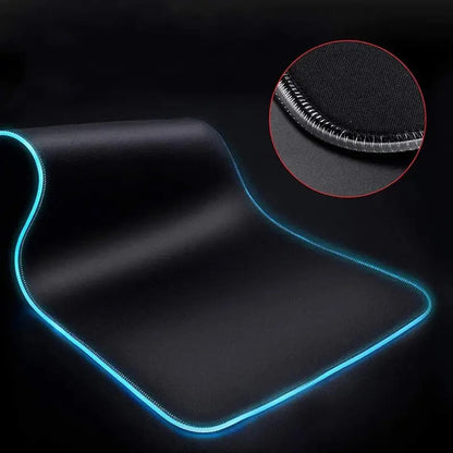 RGB Mouse Pad Larger XXL Office Laptop Backlight Speed Computer Keyboard LED Desk Mat Gaming Accessories A-Aliens Movie Mousepad
