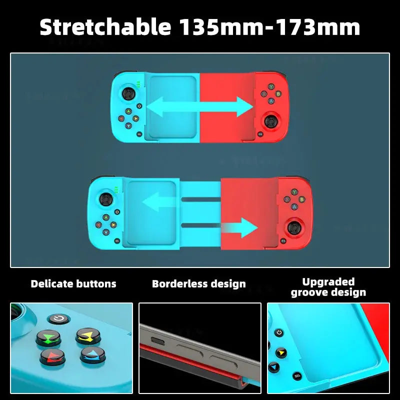 Wireless Gamepad Controller for iOS/Android - Gaming Controllers with 6 Buttons Joystick for Mobile Phone Games Deals 4 U  Mobile Gaming Deals 4 U