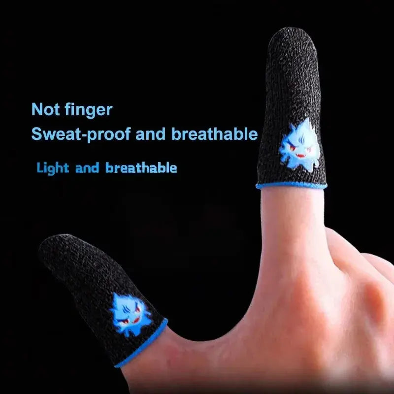 Breathable Touch Screen Finger Sleeves 1Pair | Anti-Sweat Mobile Gaming Thumb Gloves for PUBG Free Fire COD Deals 4 U  Mobile Gaming Deals 4 U