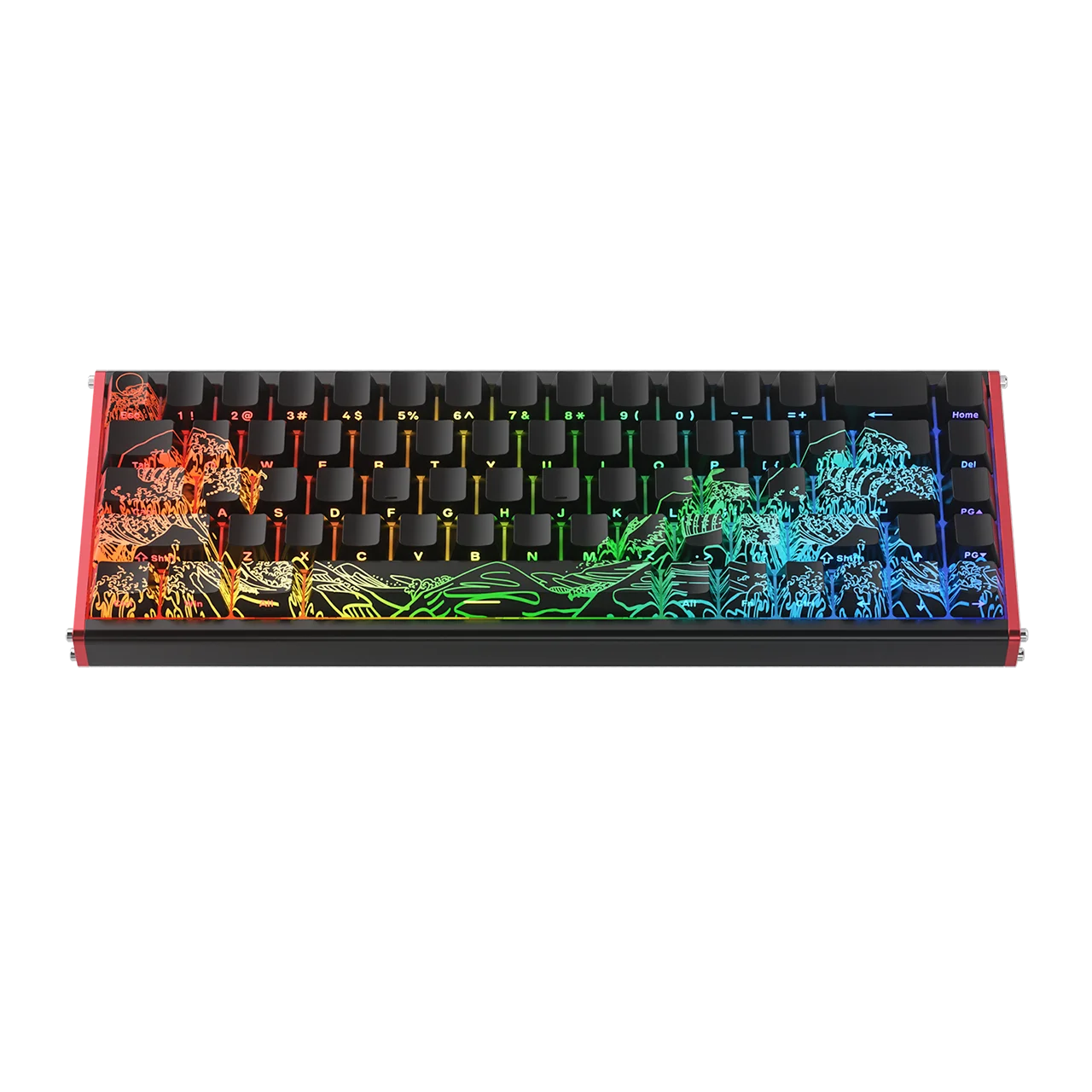 AJAZZ ALUX68 Magnetic Shaft Aluminum Alloy Esports Magnetic switch keyboard RGB hot-swappable DIY wired macro mode Hall effect