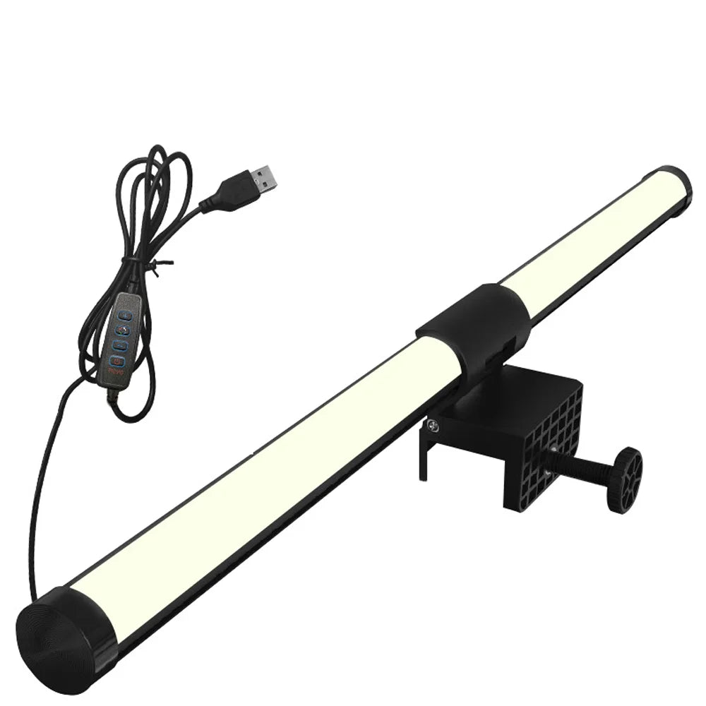 LED RGB Gaming Ambient Light Flexible Silicone Backlight Smart Desk Light Bar Eye Protection LED Lamp for Monitor Office Reading