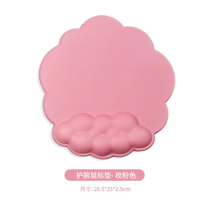 Cloud Memory Foam Wrist Rest Keyboard Mouse Pad Ergonomic Desk Mat for Office Gaming 10 Colors 3 Piece Set