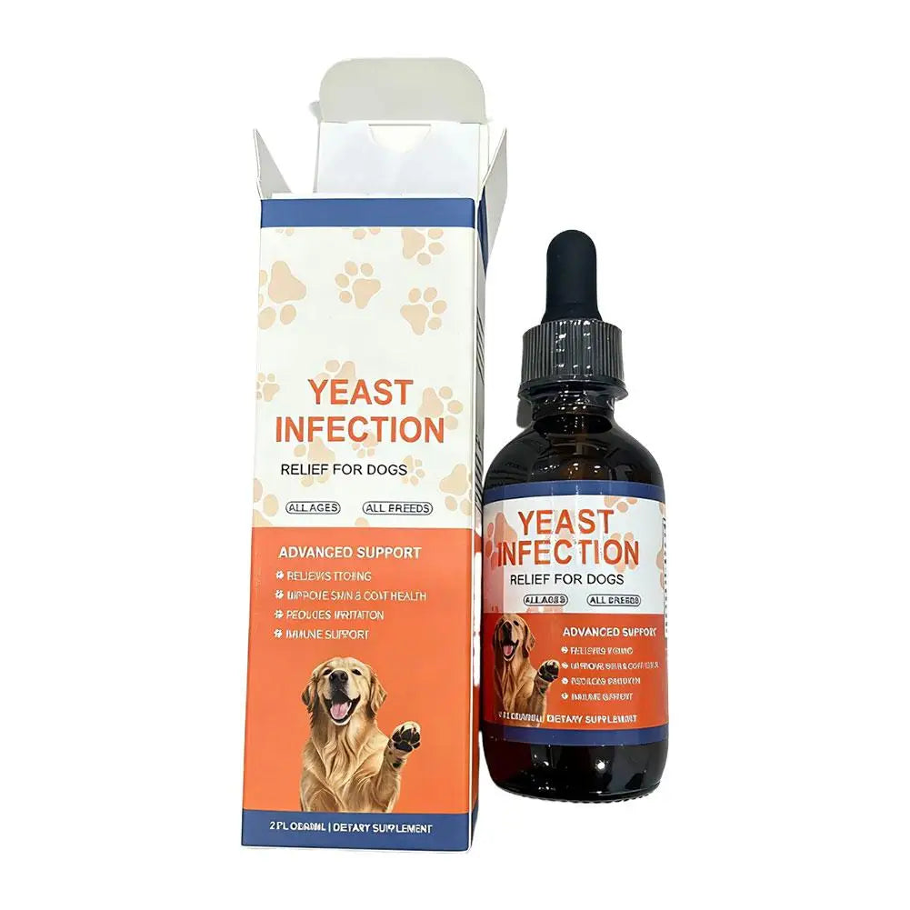 Dog Yeast Infection Relief Drops Natural Itch Relief Immune Support Soothes Itching Support Skin Coat Health For All Ages Breeds Deals 4 U   Deals 4 U