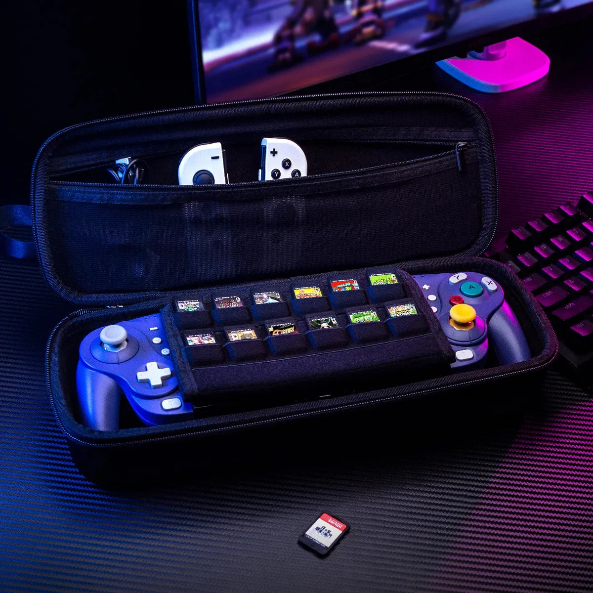 NYXI Switch Carrying Case for Wizard Hyperion Athena Video Game Console Storage Bag with Handle And Zipper Deals 4 U   Deals 4 U