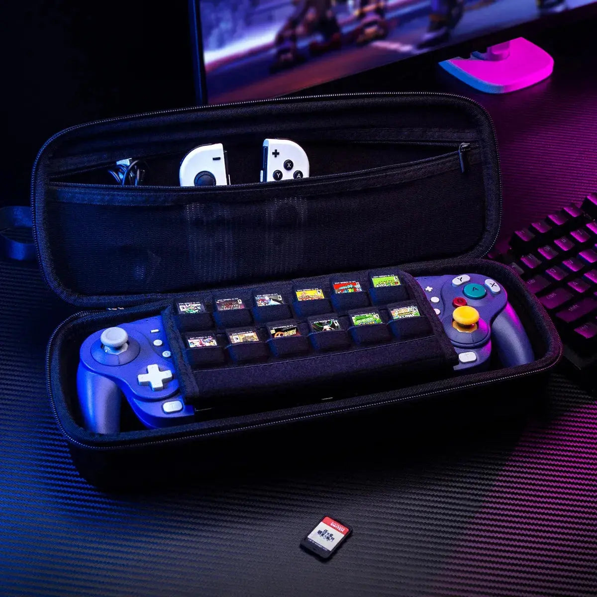 NYXI Switch Carrying Case for Wizard Hyperion Athena Video Game Console Storage Bag with Handle And Zipper Deals 4 U  Console Accessories Deals 4 U